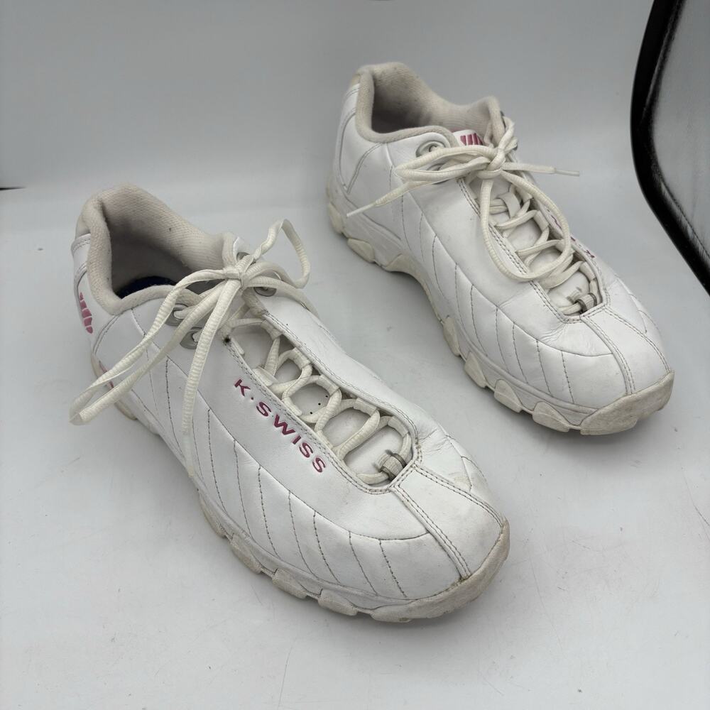 K Swiss Sneakers Womens Size 11 ST329 CMF Heritage White Pink 93426-156-M Low